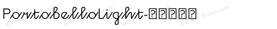 PortobelloLight字体转换