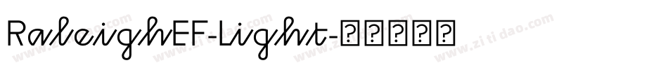 RaleighEF-Light字体转换