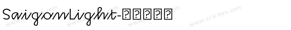 SaigonLight字体转换