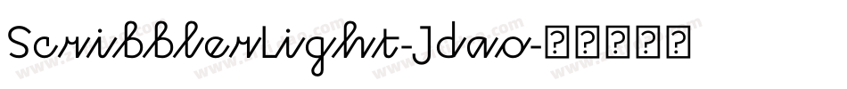 ScribblerLight-Jdao字体转换