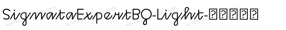 SignataExpertBQ-Light字体转换