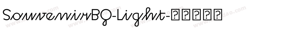 SouvenirBQ-Light字体转换