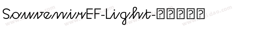 SouvenirEF-Light字体转换