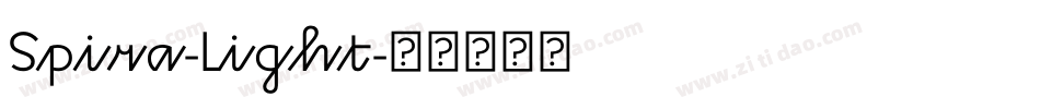 Spira-Light字体转换