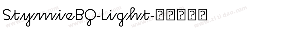 StymieBQ-Light字体转换