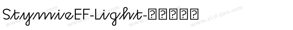 StymieEF-Light字体转换