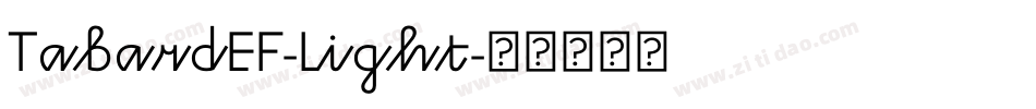 TabardEF-Light字体转换