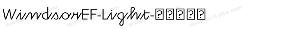 WindsorEF-Light字体转换