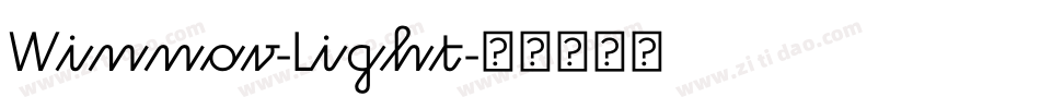Winnov-Light字体转换