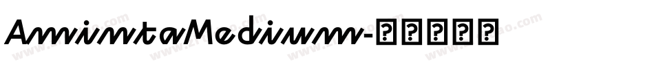 AmintaMedium字体转换
