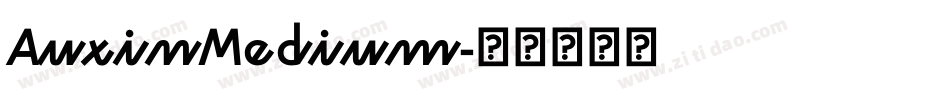 AuxinMedium字体转换