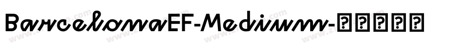 BarcelonaEF-Medium字体转换