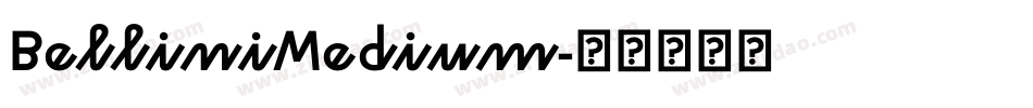 BelliniMedium字体转换