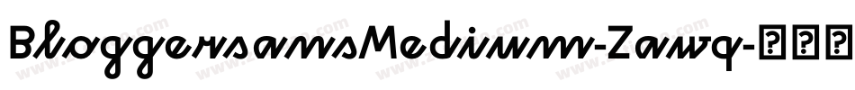 BloggersansMedium-Zawq字体转换