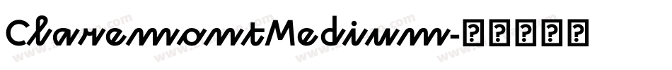 ClaremontMedium字体转换