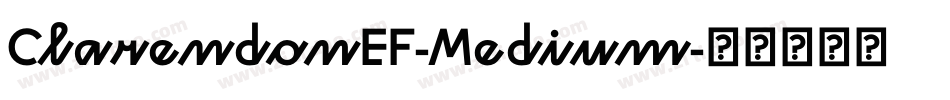 ClarendonEF-Medium字体转换