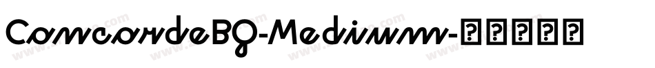 ConcordeBQ-Medium字体转换