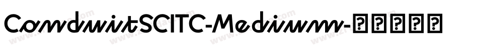 ConduitSCITC-Medium字体转换