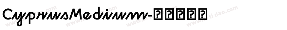 CyprusMedium字体转换