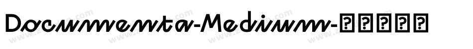 Documenta-Medium字体转换