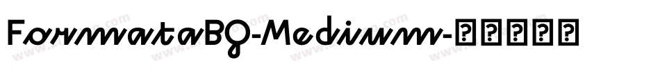 FormataBQ-Medium字体转换