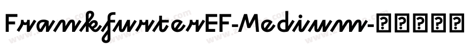 FrankfurterEF-Medium字体转换