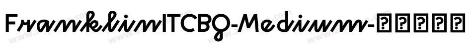 FranklinITCBQ-Medium字体转换