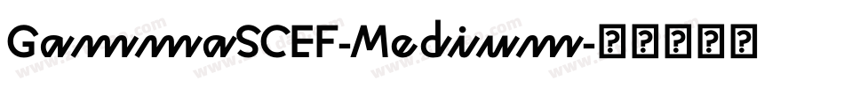 GammaSCEF-Medium字体转换