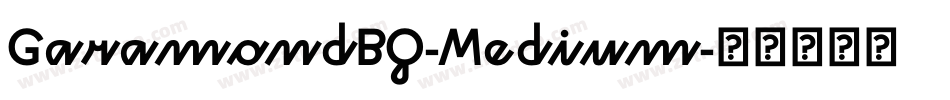 GaramondBQ-Medium字体转换