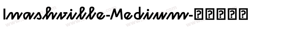 Inashville-Medium字体转换