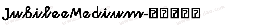 JubileeMedium字体转换
