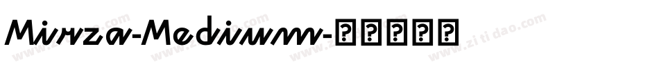 Mirza-Medium字体转换
