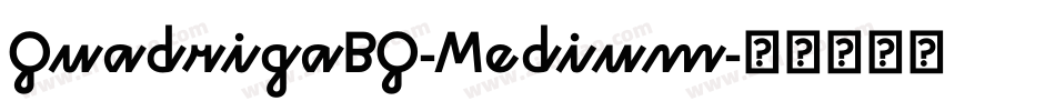 QuadrigaBQ-Medium字体转换