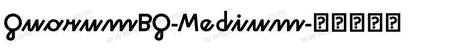 QuorumBQ-Medium字体转换