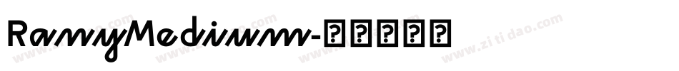 RanyMedium字体转换