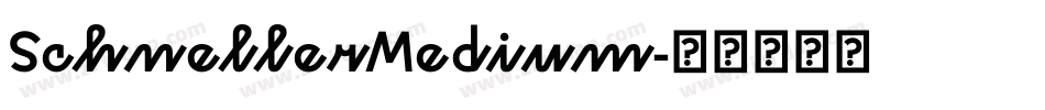 SchnellerMedium字体转换