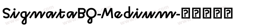 SignataBQ-Medium字体转换