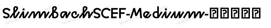 SlimbachSCEF-Medium字体转换