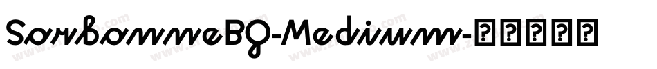 SorbonneBQ-Medium字体转换