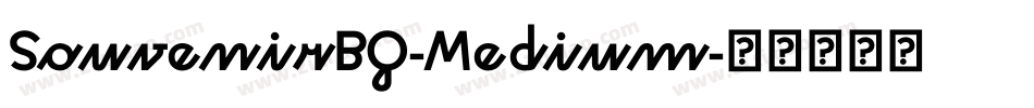 SouvenirBQ-Medium字体转换