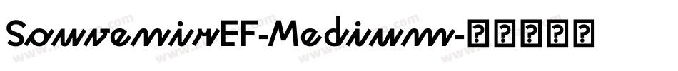 SouvenirEF-Medium字体转换