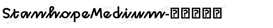 StanhopeMedium字体转换