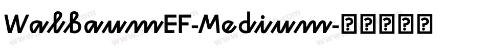 WalbaumEF-Medium字体转换