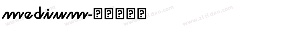 medium字体转换