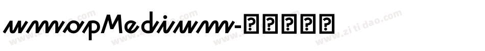 umopMedium字体转换