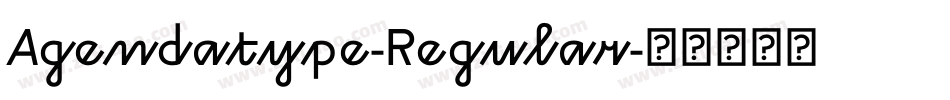 Agendatype-Regular字体转换