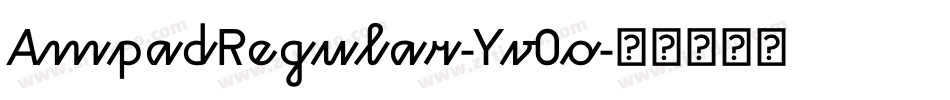 AmpadRegular-Yv0o字体转换