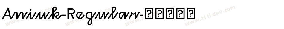 Aniuk-Regular字体转换