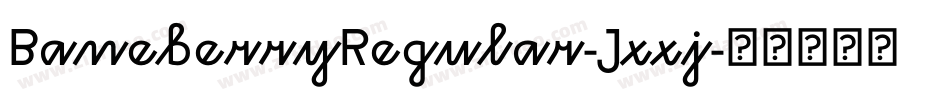 BaneberryRegular-Jxxj字体转换