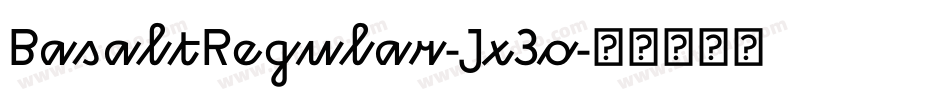 BasaltRegular-Jx3o字体转换